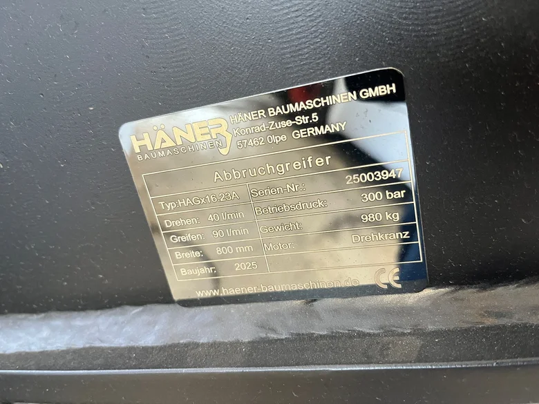 Pince de tri HAENER HAGX16.23A
