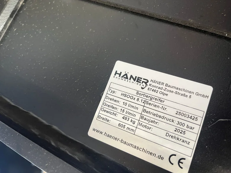 Pinza de clasificación HAENER HSOGX8.12
