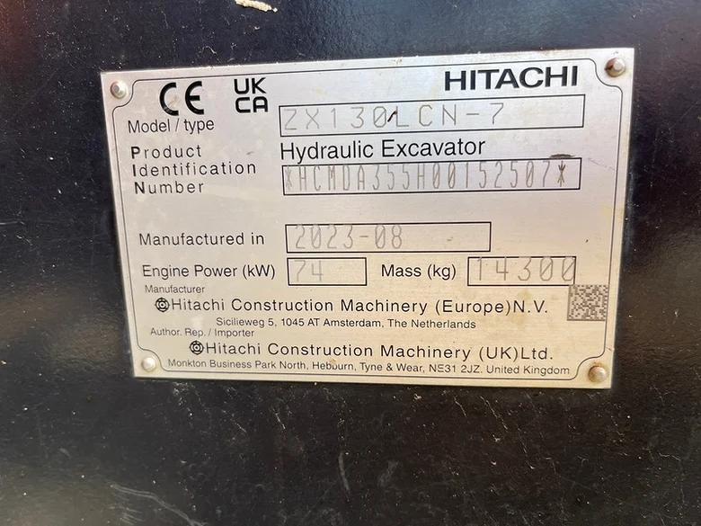 Excavadora sobre orugas HITACHI ZX130LCN-7