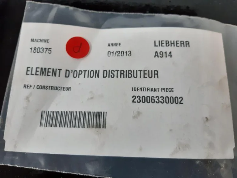 Distribuidor hidráulico para LIEBHERR A914