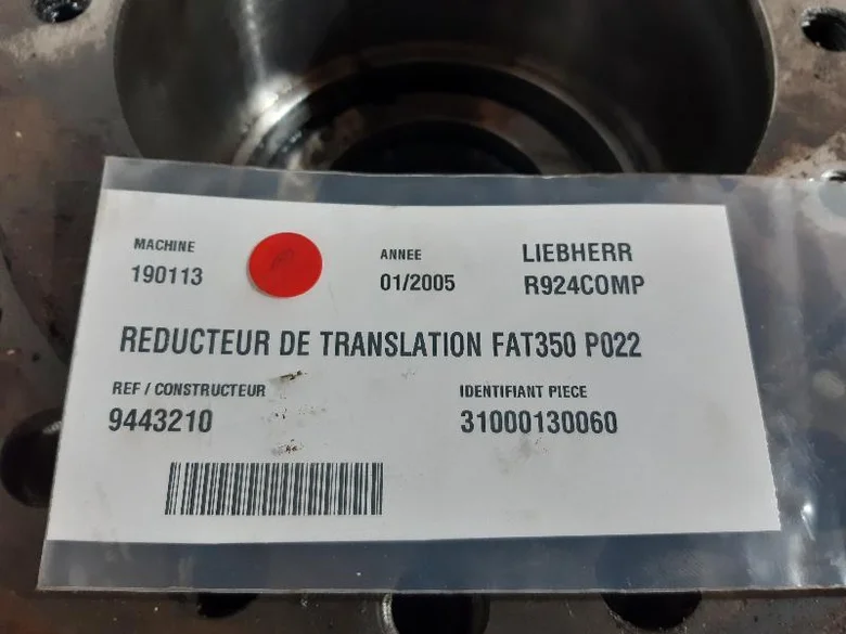 Réducteur de translation pour LIEBHERR R924COMP
