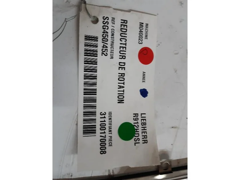 Reductor de rotación para LIEBHERR R912HDSL