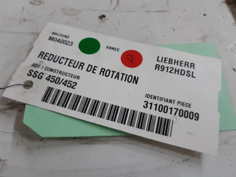 Réducteur de rotation pour LIEBHERR R912HDSL