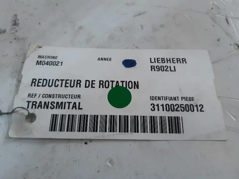 Réducteur de rotation pour LIEBHERR R902LI