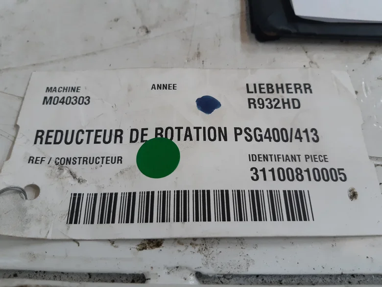 Reductor de rotación para LIEBHERR R932HD