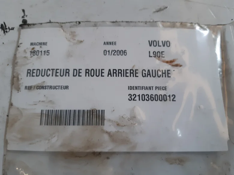 Wheel gear for VOLVO L90E