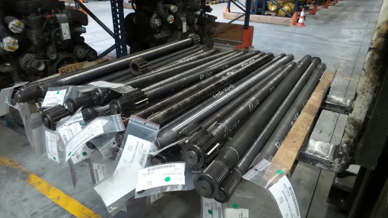 Wheel shaft for BELL B30D