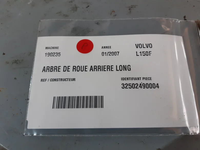 Arbre de roue pour VOLVO L150F