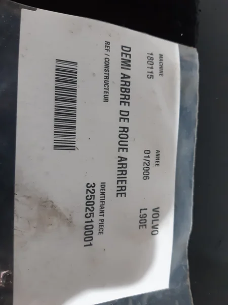 Arbre de roue pour VOLVO L90E