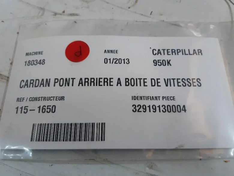 Eje de transmisi f3n para CATERPILLAR 950K