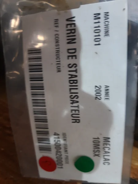 Stabilizer cylinder for MECALAC 10MSX