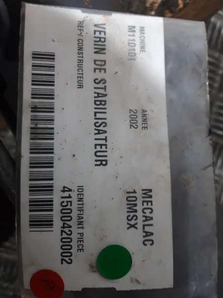 Cilindro de estabilizador para MECALAC 10MSX