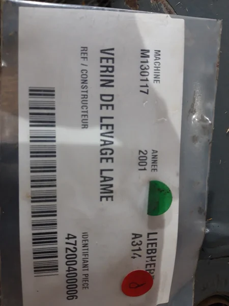 Vérin de levage lame pour LIEBHERR A314