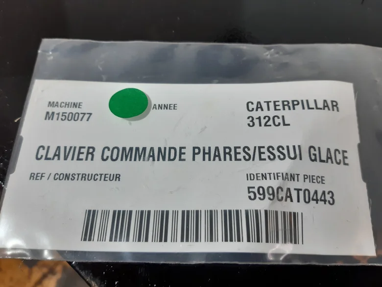 CLAVIER COMMANDE PHARES/ESSUI GLACE