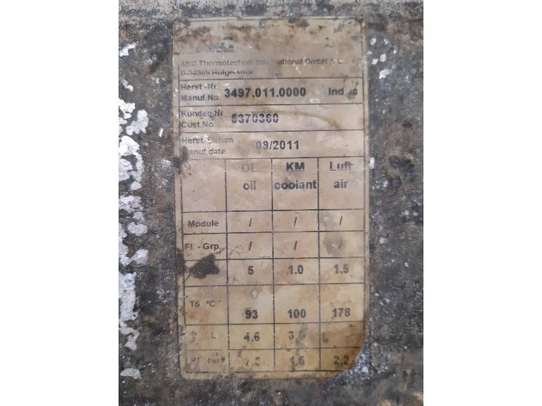Radiador de aire para MECALAC 12MTX
