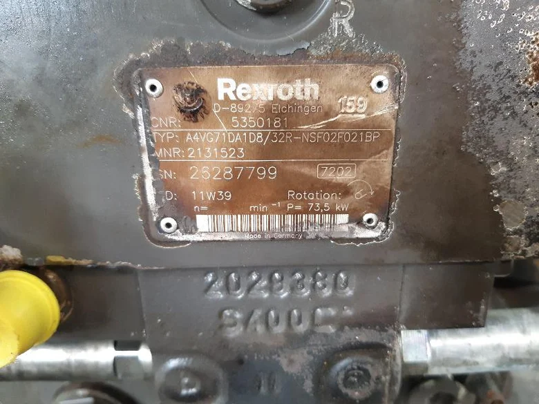 Bomba hidráulica de rotación para MECALAC 12MTX