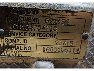 Boîte de vitesses pour VOLVO A30G