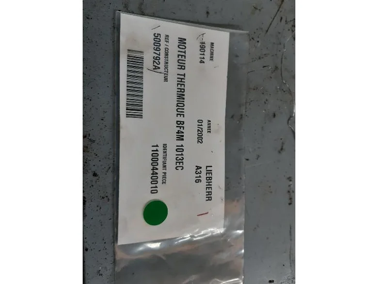 Diesel engine for LIEBHERR A316