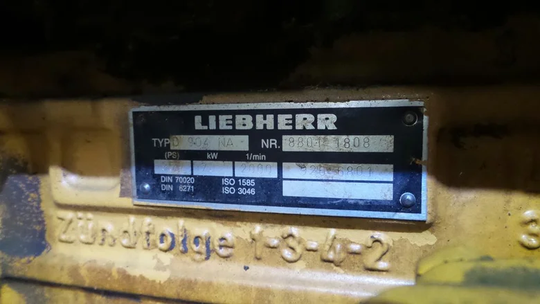 Motor térmico para LIEBHERR A902