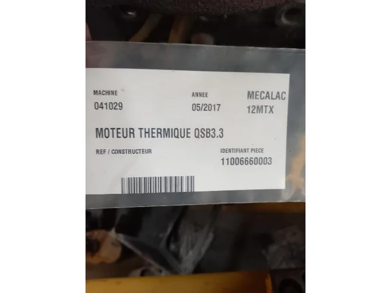Motor térmico para MECALAC 12MTX