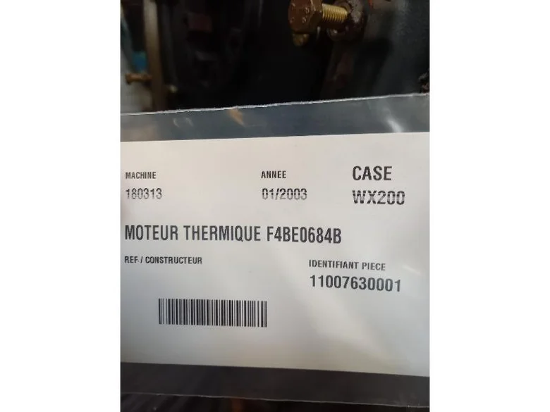 Moteur thermique pour CASE WX200