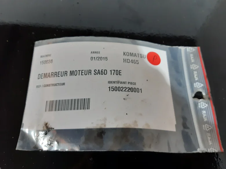 Démarreur pour KOMATSU HD465