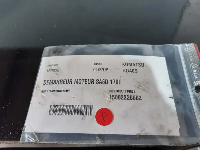 Démarreur pour KOMATSU HD465
