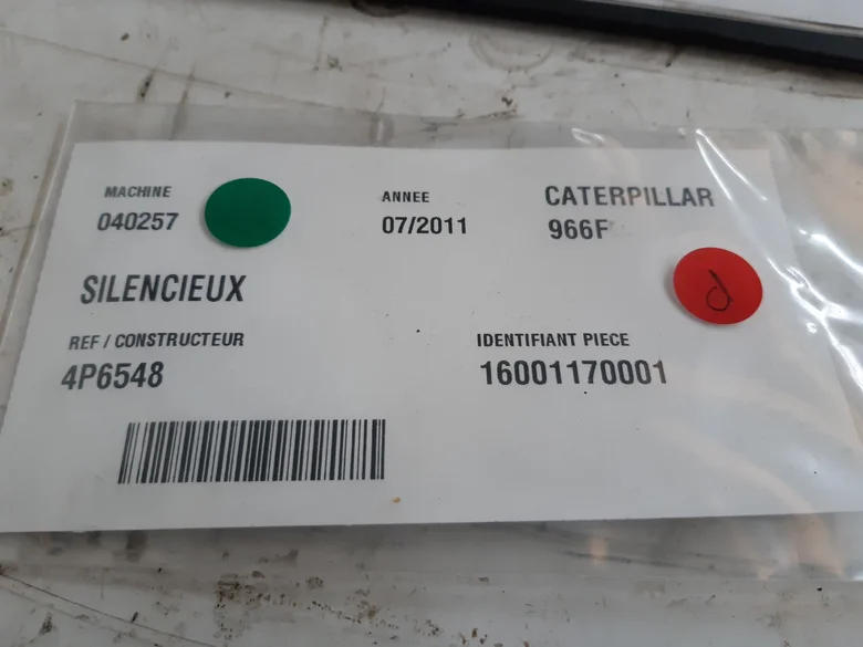 Silencieux pour CATERPILLAR 966F