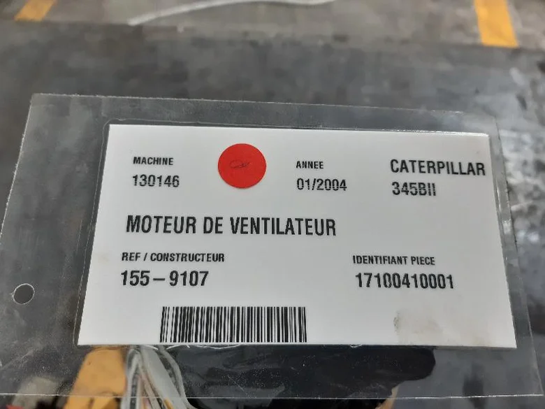 Motor de ventilador para CATERPILLAR 345BII