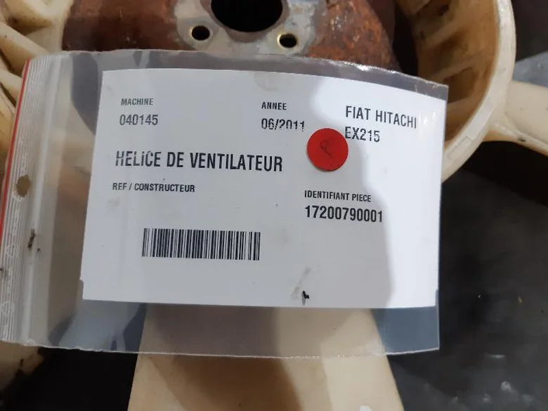 Fan for FIAT HITACHI EX215