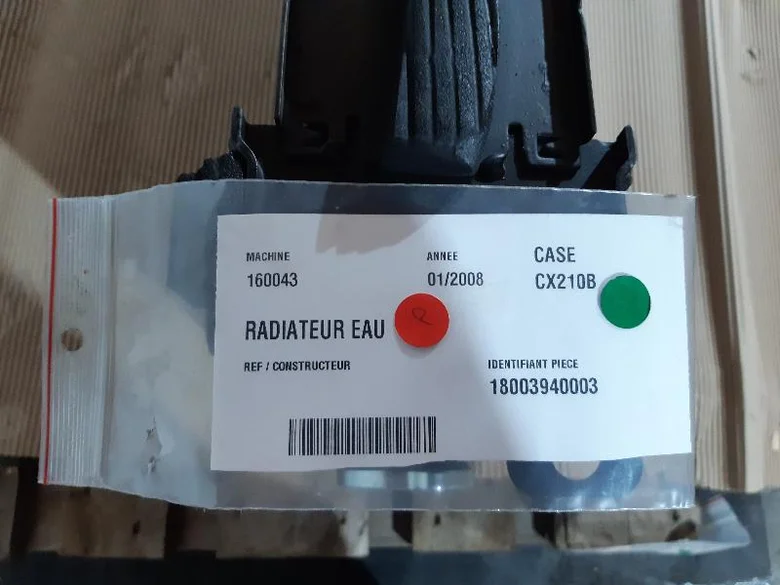 Radiateur eau pour CASE CX210B