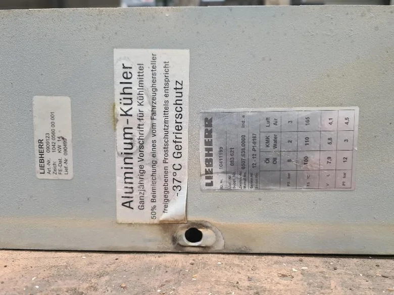 Radiador de agua para LIEBHERR A314LI