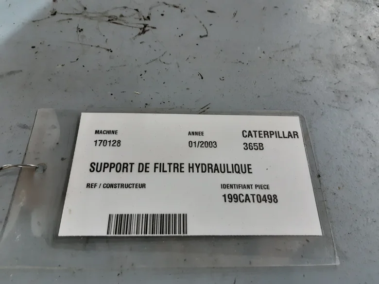 SUPPORT DE FILTRE HYDRAULIQUE