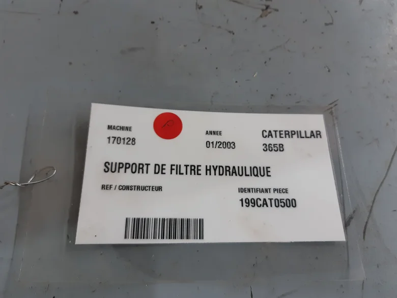SUPPORT DE FILTRE HYDRAULIQUE