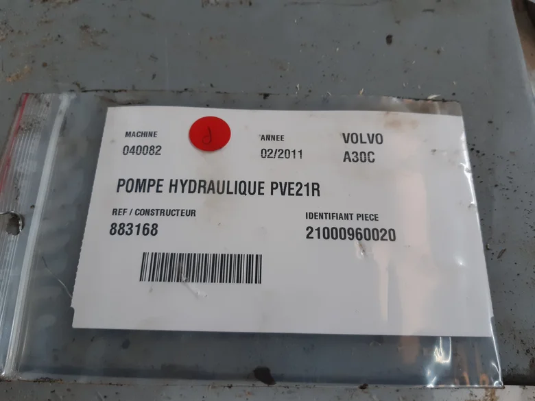 Hydraulic main pump for VOLVO A30C