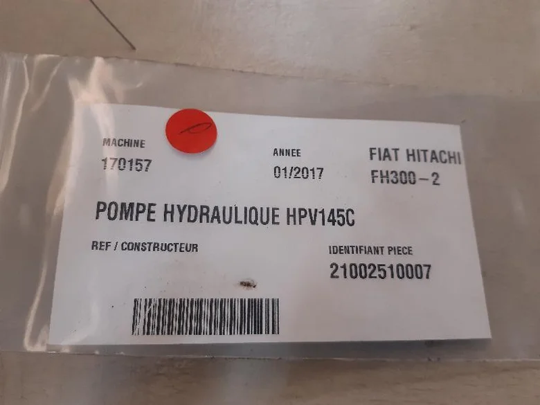 Hydraulic main pump for FIAT HITACHI FH300-2