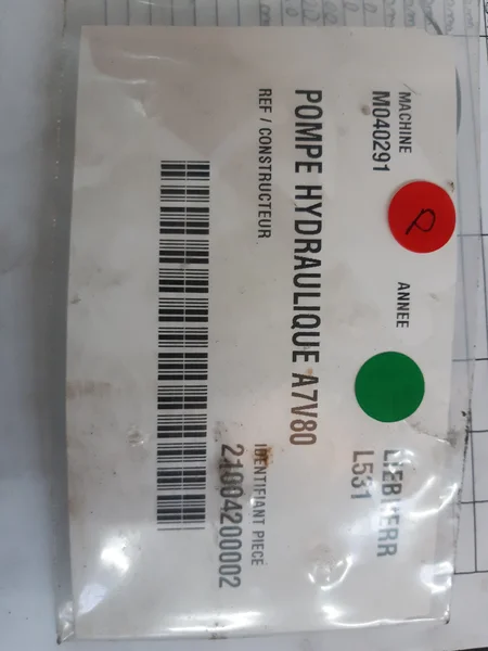 Pompe hydraulique principale pour LIEBHERR L531