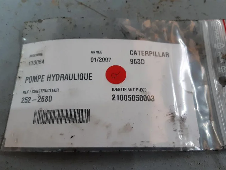 Bomba hidráulica principal para CATERPILLAR 963D