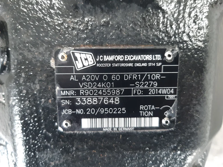 Hydraulic main pump for JCB 436HT