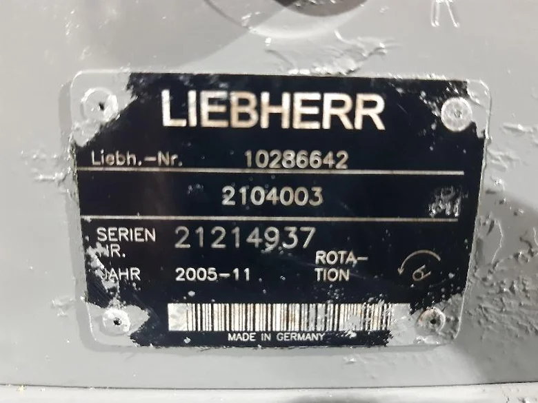 Bomba hidráulica de rotación para LIEBHERR R944C