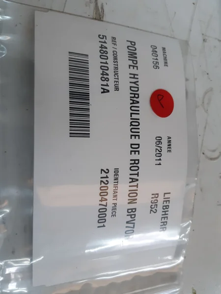 Bomba hidráulica de rotación para LIEBHERR R952