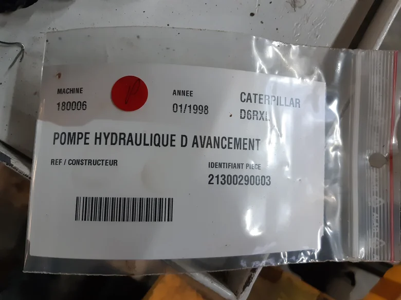 Pompe hydraulique d'avancement pour CATERPILLAR D6RXL