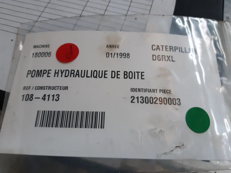 Pompe hydraulique d'avancement pour CATERPILLAR D6RXL