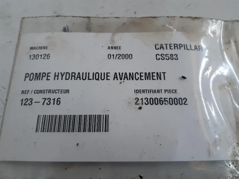 Bomba hidráulica de avance para CATERPILLAR CS583