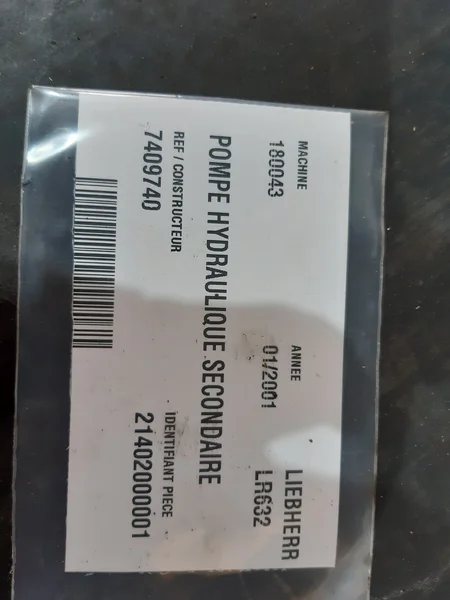 Pompe hydraulique secondaire pour LIEBHERR LR632