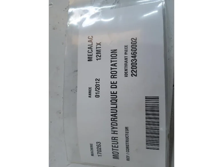 Motor hidráulico de rotación para MECALAC 12MTX