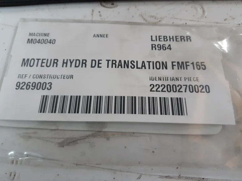 Hydraulic Translation motor for LIEBHERR R964
