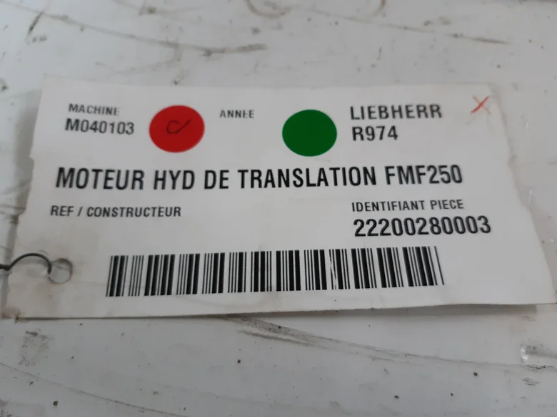 Hydraulic Translation motor for LIEBHERR R974