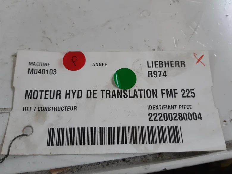Hydraulic Translation motor for LIEBHERR R974