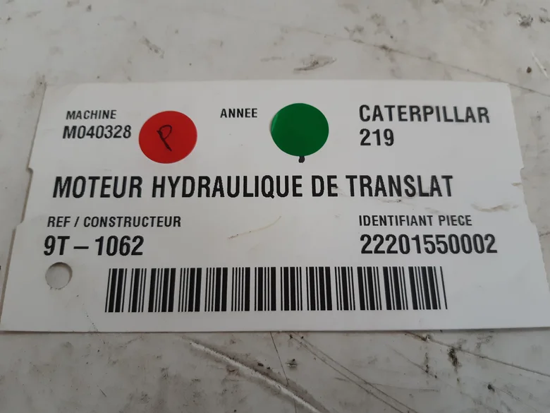 Hydraulic Translation motor for CATERPILLAR 219